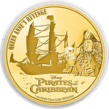 1 Ounce Gold Curse of the Caribbean Anne´s Revenge 2022 (Mintage: 250)