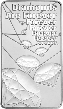 10 Unze Silberbarren James Bond Diamonds are forever