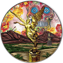 2 x 1 Unze Silber Libertad 2021 Santa Muerte Set (Auflage: 200 | teilvergoldet | coloriert)