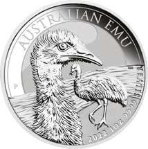 1 Unze Silber Australian Emu 2022 (Auflage: 30.000)