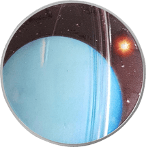 1 Unze Silber Sonnensystem Uranus 2022 (Auflage: 1.500 | gewölbt)