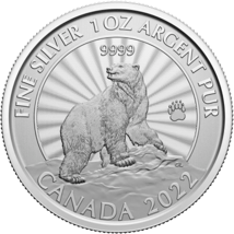 1 Unze Silber Majestic Polar Bear 2022 (Auflage:35.000)