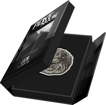 2 Unze Silber Löwe Wilde Natur 2022 HR AF (Auflage:2.000 | Antik Finish | High Relief)