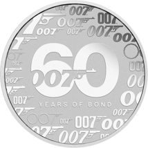 1 Unze Silber 60 Jahre James Bond 007 (Auflage: 47.500 | Perth Mint)