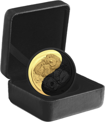 1 Unze Silber Seeotter Gold & Rhodium Beschichtung 2022  (Auflage: 6500)