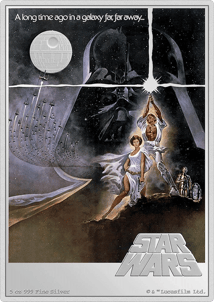 5 oz Silver A New Hope Star Wars Posters 2023 PP (Mintage: 200 | colorized | Proof)