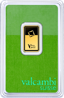 5g Goldbarren Valcambi Green