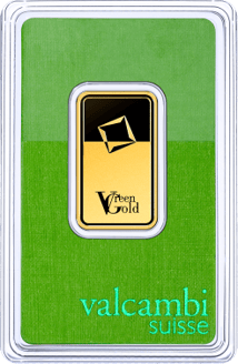 20g Goldbarren Valcambi Green