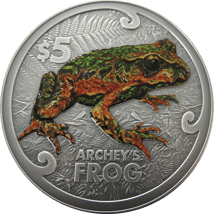 2 Unze Silber Archey-Frosch 2022 AF (Auflage: 350 | Antik Finish)