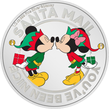 1/2 Unze Silber Disney Weihnachtsmünze 2022 PP (Auflage: 2.022)