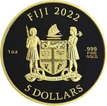1 Unze Gold Fiji Dogs 2022 (Auflage: 250)