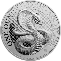 1 Unze Silber Kobra India Wildlife 2022 (Auflage: 7.500)