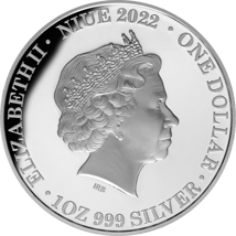 1 Unze Silber Queen Elizabeth II. In Gedenken 2022 PP (Auflage: 5.000 | Polierte Platte | teilvergoldet)