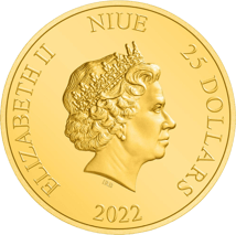 1/4 Unze Gold DC Classic Heroes Aquaman 2022 PP (Auflage: 500 | Polierte Platte)