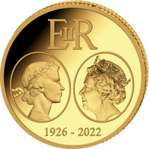 0,5g Gold Gedenkmünze Queen Elisabeth II. 2022 PP (Auflage 5.000 | Polierte Platte)