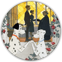 1 Unze Silber Disney 101 Dalmatiner - Liebe 2022 (Auflage: 2.000 | coloriert | Polierte Platte)