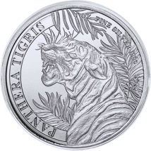 1 Unze Silber Laos Tiger 2022 (Auflage: 10.000)