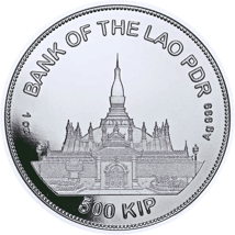 1 Unze Silber Laos Tiger 2022 (Auflage: 10.000)