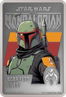 1 oz Silver Mandalorian Posters - Boba Fett 2022 (Mintage: 2,000 | Antique Finish)