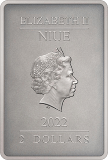 1 Unze Silber Mandalorian Posters - Der Mandalorianer 2022 (Auflage: 2.000 | Antik Finish)