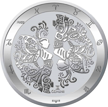 1 Unze Silber Sternzeichen Zwilling 2022