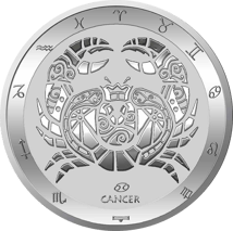 1 Unze Silber Sternzeichen Krebs 2022