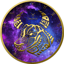 1 Unze Silber Sternzeichen Stier 2022 (Auflage: 100 | beidseitig vergoldet)