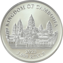 1 Unze Silber Kambodscha Leopard 2023 (Auflage: 10.000)