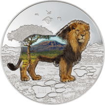 2 Unze Silber Into the Wild - Löwe 2022 PP (Auflage: 999 | Ultra High Relief)