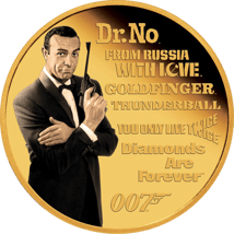 1/4 Unze Gold James Bond 007 - Sean Connery 2022 PP (Auflage: 1.000 | Polierte Platte)