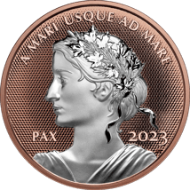 1 Unze Silber Peace Dollar 2023 PP (Auflage: 6.000 | Polierte Platte | mit Roségold veredelt)