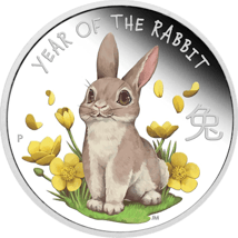 1/2 Unze Silber Baby Hase 2023 (Auflage: 7.500 | coloriert)