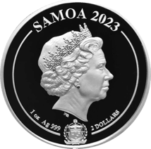 1 Unze Silber Samoa Golden Eagle 2023 (Auflage: 10.000)