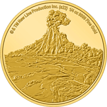 1/4 Unze Gold Herr der Ringe Schicksalsberg 2022 PP (Auflage: 300 | Polierte Platte)