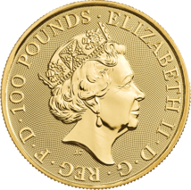 1 Unze Gold The Royal Tudor Beasts Yale of Beaufort 2023