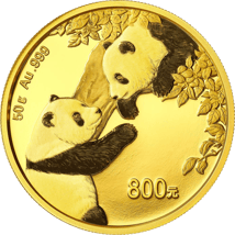 50g Gold China Panda 2023 PP (Auflage: 30.000 | Polierte Platte)