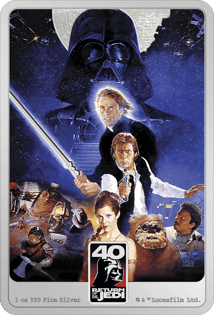 1 oz Silver 40 Years Return of the Jedi 2023 PP 40th Anniversary (Mintage: 5,000 | coloured | Proof)