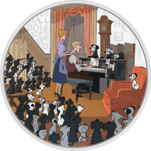 1 Unze Silber Disney 101 Dalmatiner - Plantation 2022  PP (Auflage: 2.000 | coloriert | Polierte Platte)