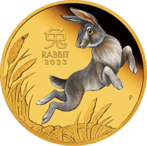 1 oz Gold Lunar III Year of the Rabbit 2023 (Mintage: 188 | Proof | coloured)
