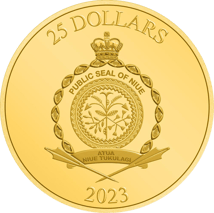 1/4 Unze Gold Herr der Ringe Mordor 2023 PP (Auflage: 300 | Polierte Platte)