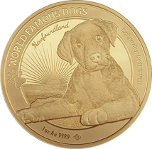 1 Unze Gold World Famous Dogs Labrador 2023 (Auflage: 1.000 Stück)