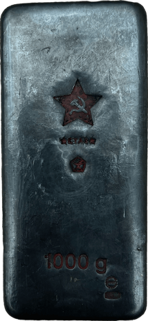 1 kg Silberbarren UdSSR Vintage (gegossen)
