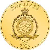 1/4 Unze Gold Marvel Captain America 2023 PP (Auflage: 500 | Polierte Platte)