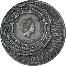 1kg Silber Steampunk Jet Pack 2023 HR AF (Auflage: 111 | High Relief | Antik Finish)