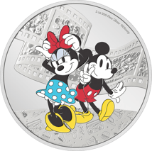 3 Unze Silber Minnie Mouse Mickey & Friends Walt Disney 2023 (Auflage: 1.000 | coloriert | Polierte Platte)