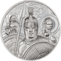 1 Unze Silber Sparta 2023 PP HR (Auflage:1.500 | High Relief | Polierte Platte)