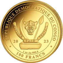 1 Unze Gold World's Wildlife Rochen 2023 (Auflage: 1.000)