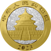 30g Silber China Panda 2023 White Diamond Edition (Auflage: 100 | teilvergoldet)
