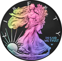 1 Unze Silber American Eagle 2023 Ruthenium-Hologramm Edition (Auflage: 100)