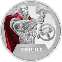3 Unze Silber Marvel Classics Thor 2023 PP (Auflage: 1.000 | coloriert | Polierte Platte)